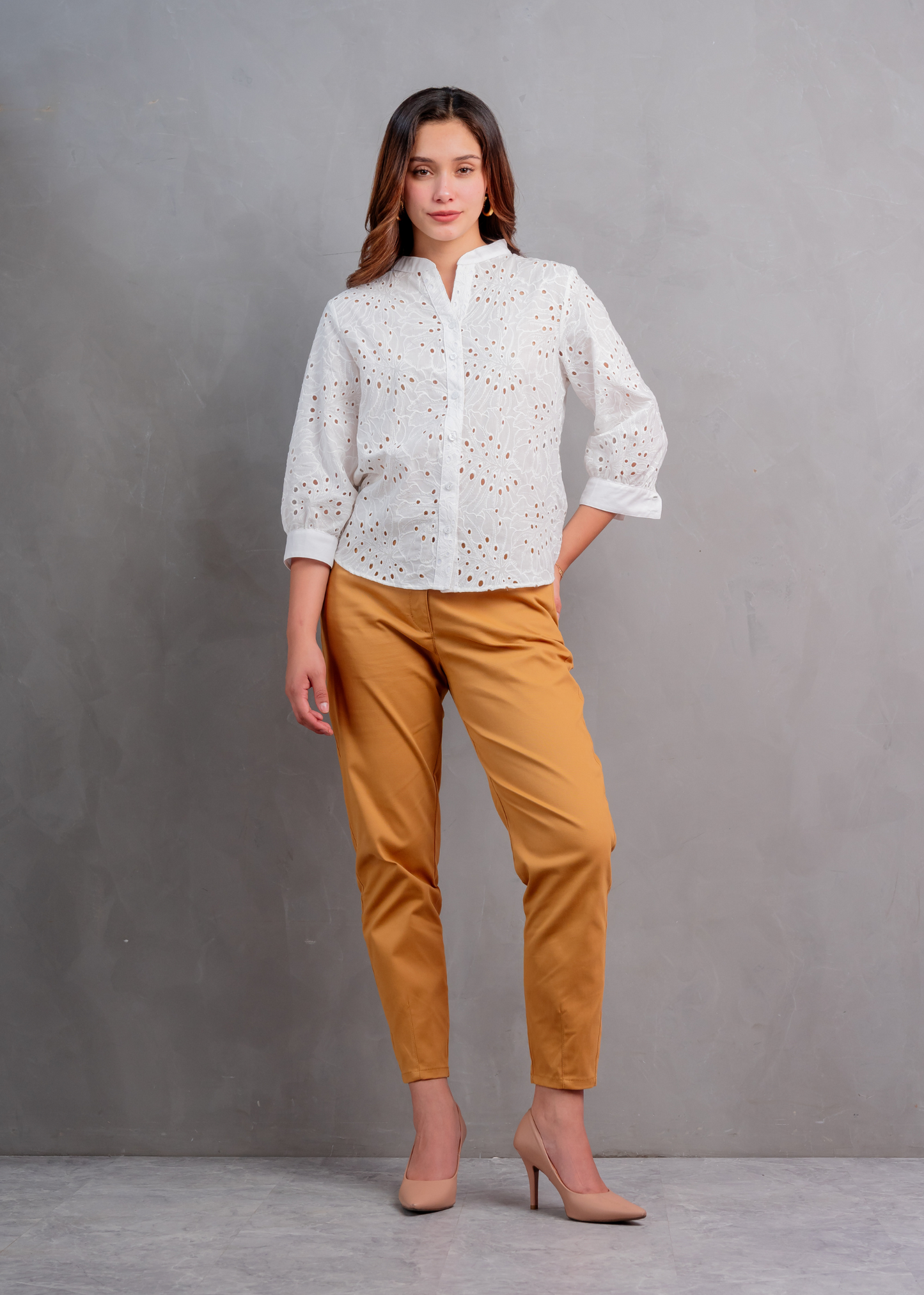 Blusa Brodery Kimono 3/4