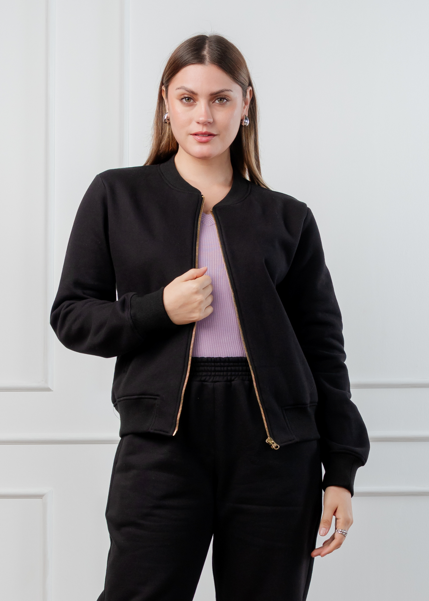 Bomber Jacket Negro