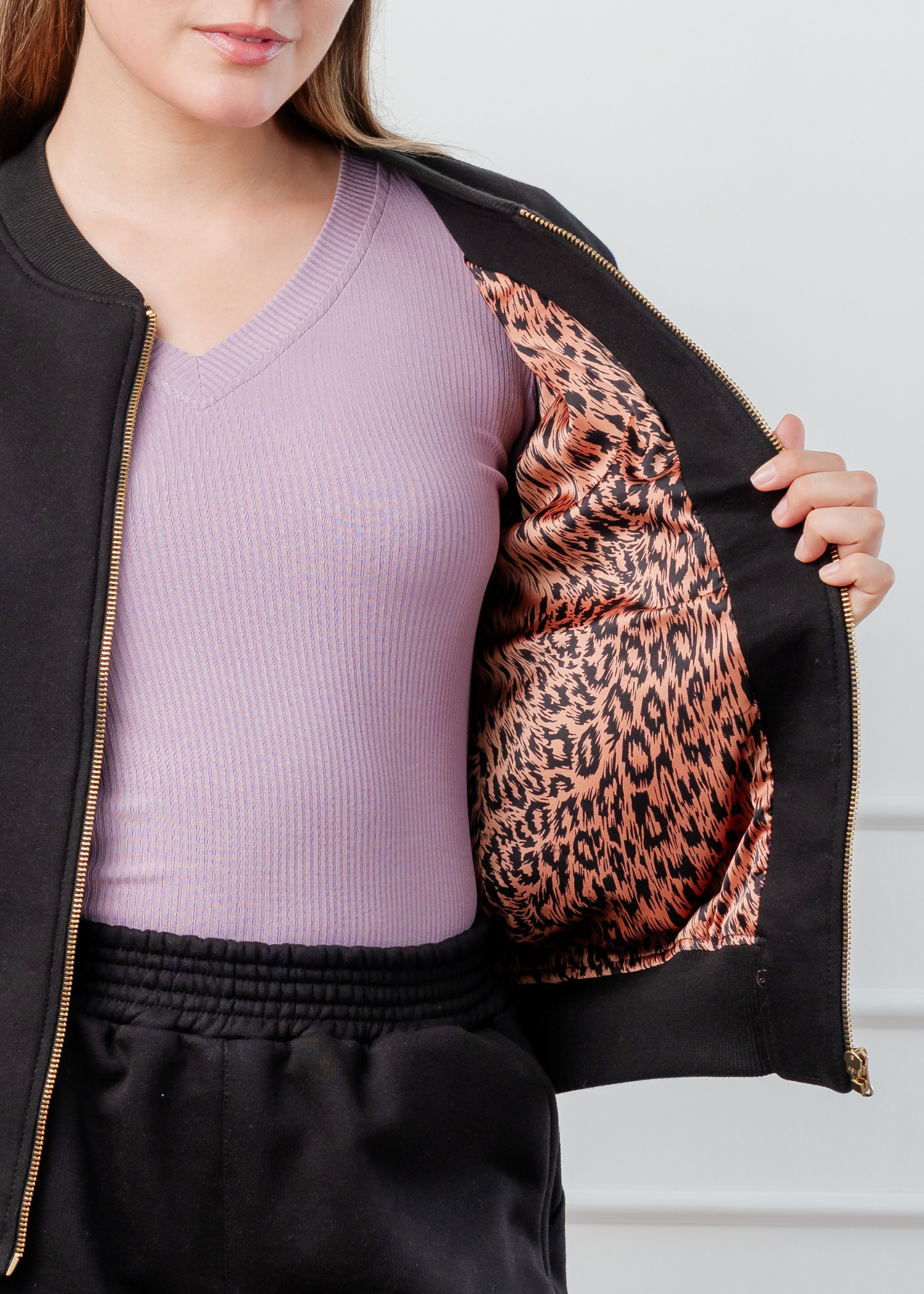 Bomber Jacket Negro