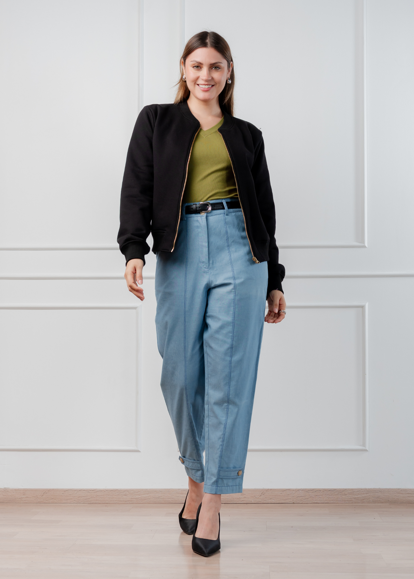 Bomber Jacket Negro