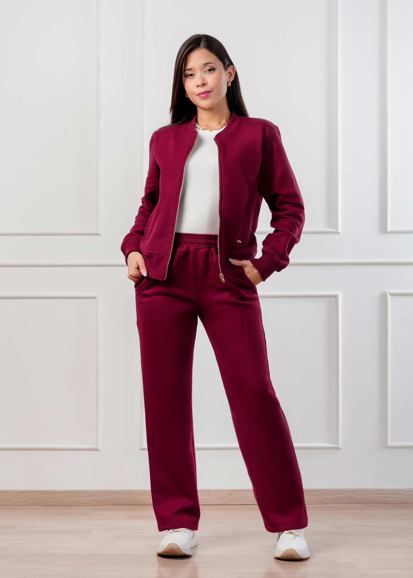 Pantalón Franela Vino