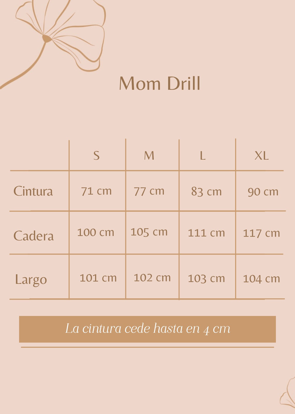 Pantalón Mom Drill Negro