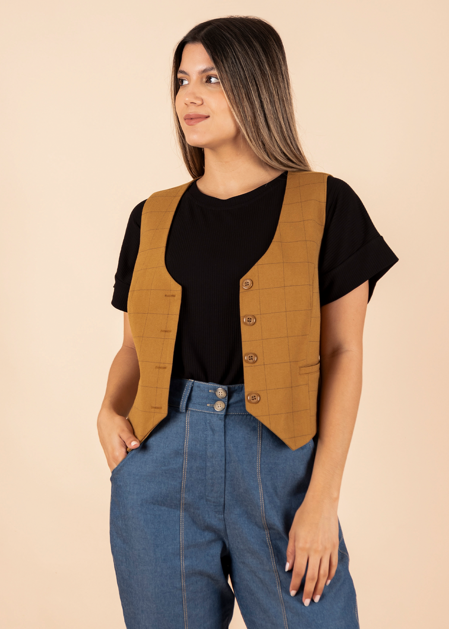 Chaleco Cuadros
