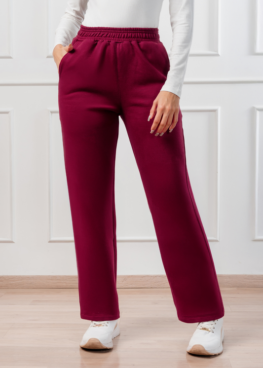 Pantalón Franela Vino