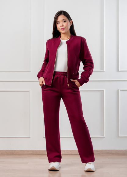 Pantalón Franela Vino