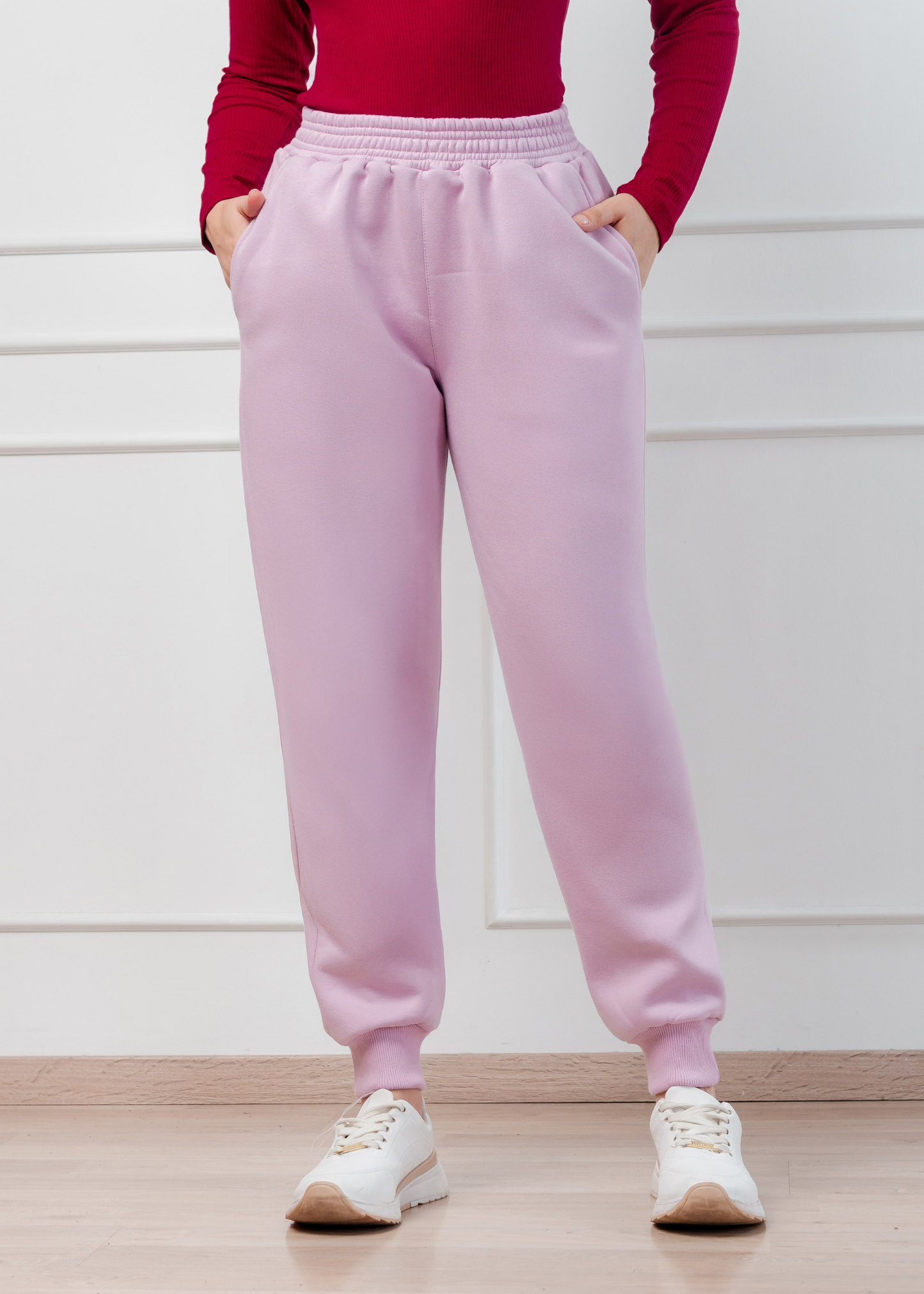 Jogger Franela Rosa