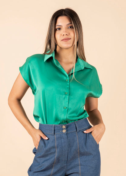 Blusa camiseda verde