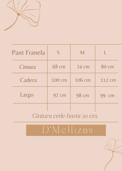 Pantalón Franela Negro