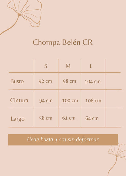 Chompa Belén Cuello redondo